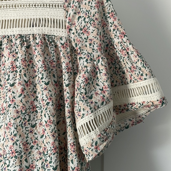 English Factory Floral Lace Trim Dress - Picture 3 of 3